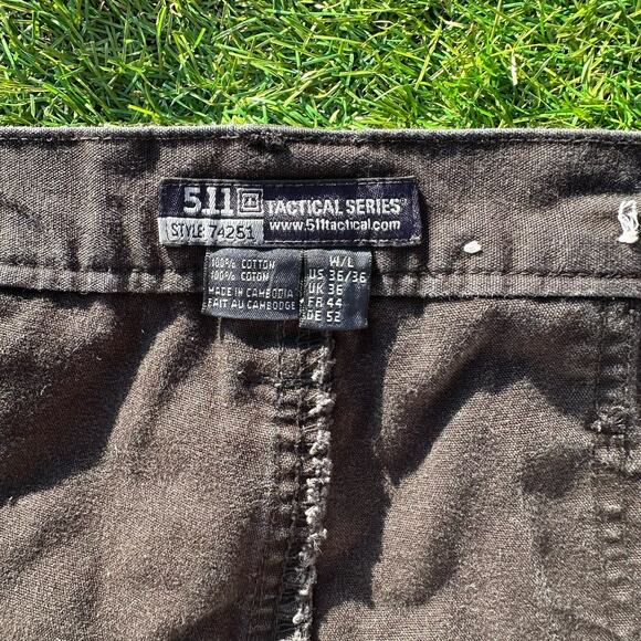 5.11 Tactical series Cargo Baggy Pants Mens Size 36x34 Double Knee Black Faded - Picture 5 of 15
